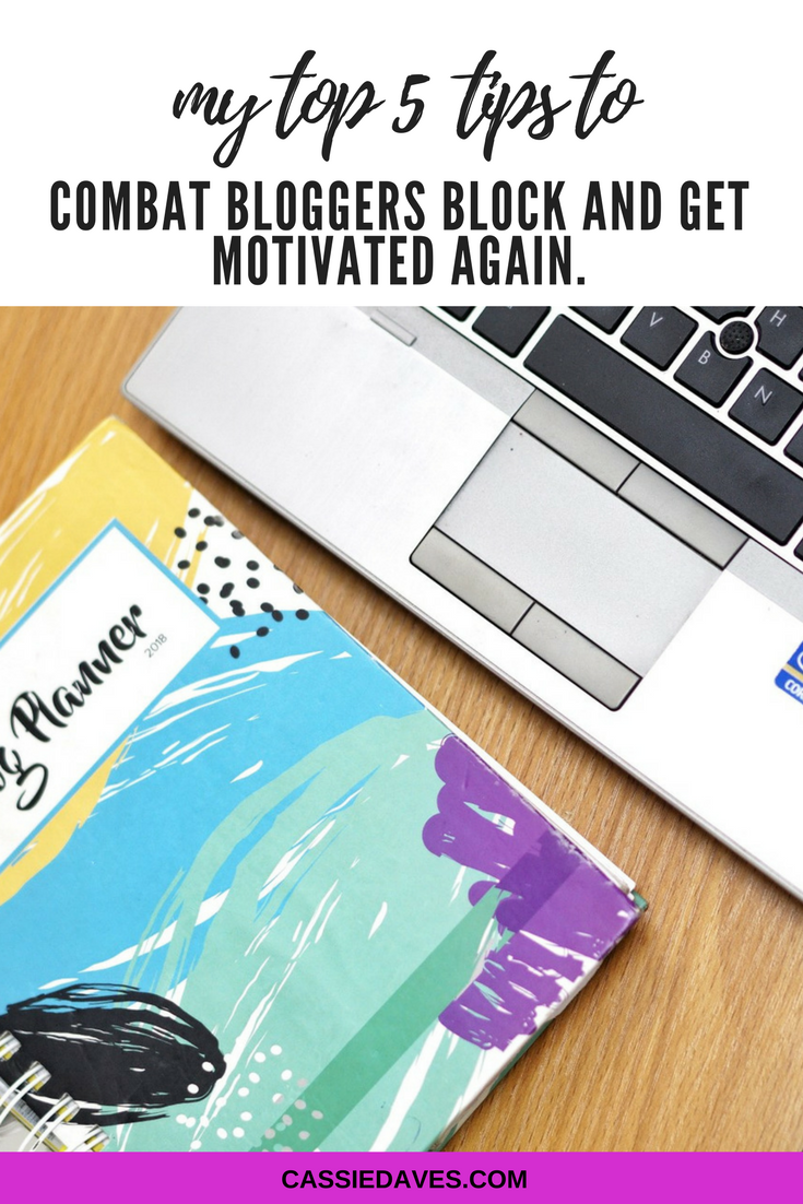 How to combat blogger block Pinterest image 