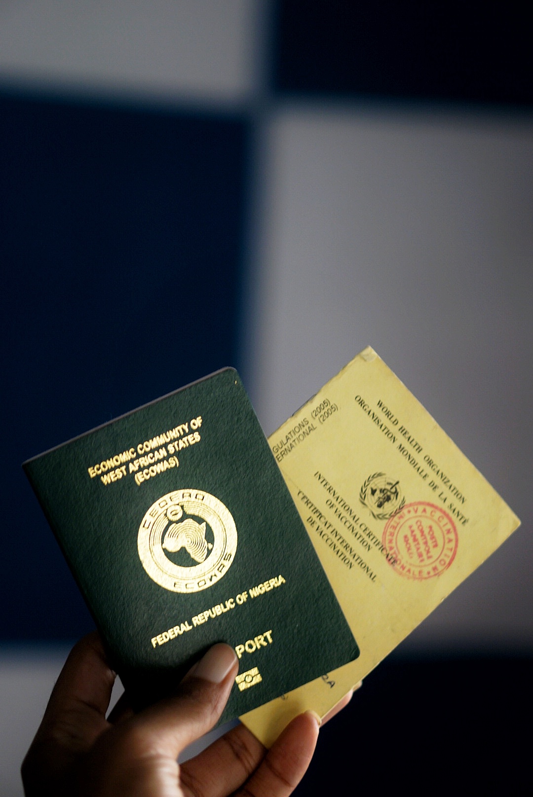 Nigeria Passport and Yellow Card For travelling