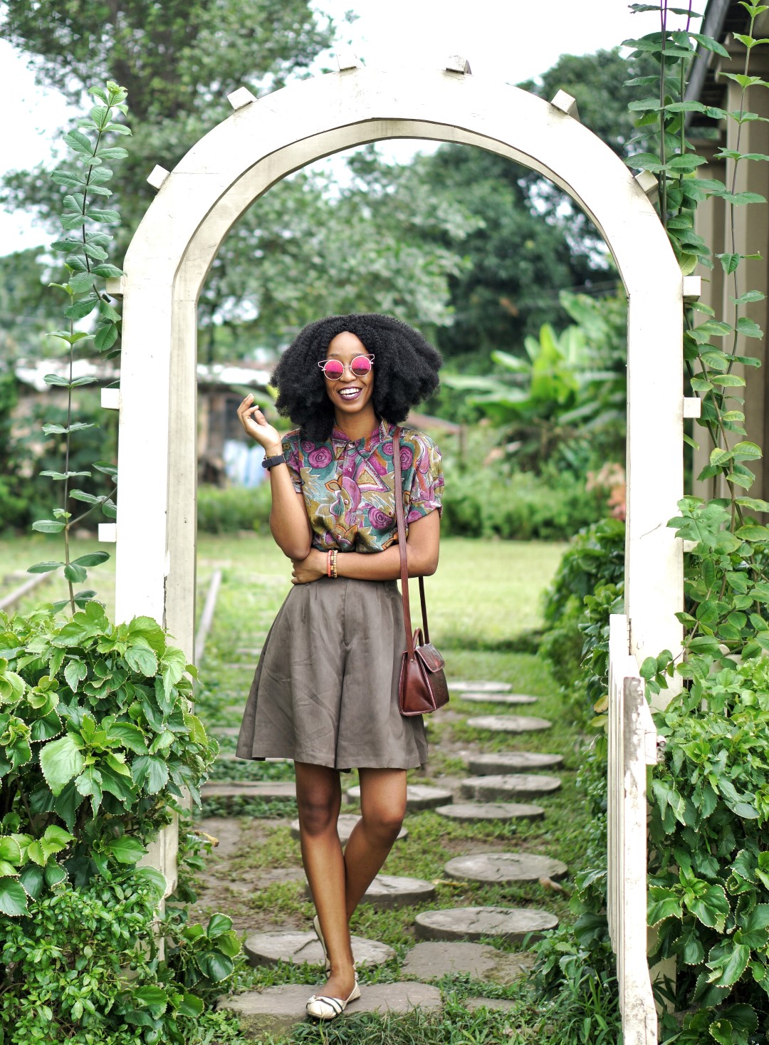 Nigerian lifestyle blogger cassie daves at the jaekel house lagos garden