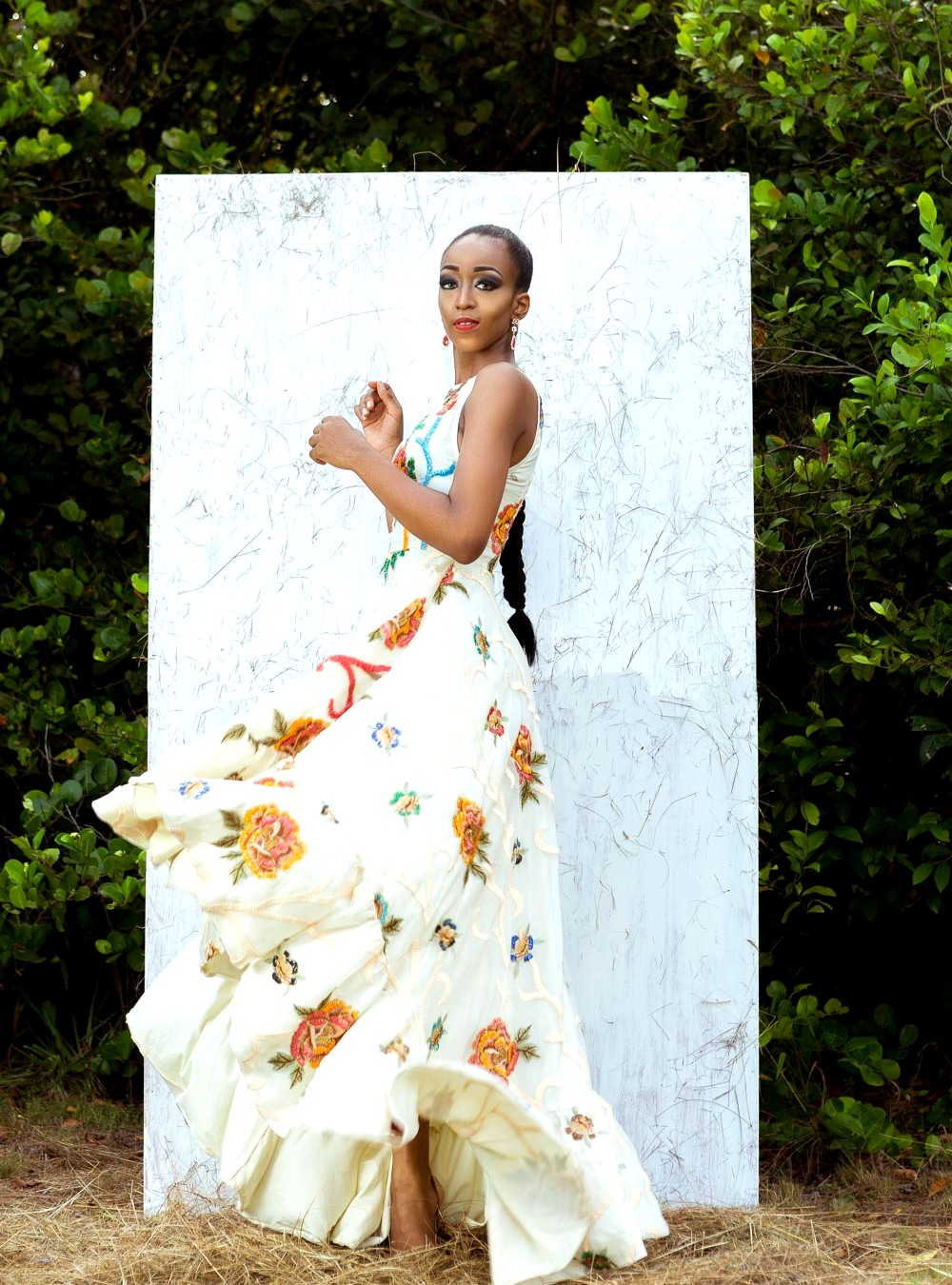 Nigerian model Cassie Daves for Moofa designs