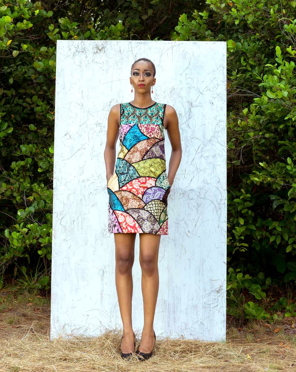 Nigerian fashion blogger and model Cassie Daves for Moofa designs