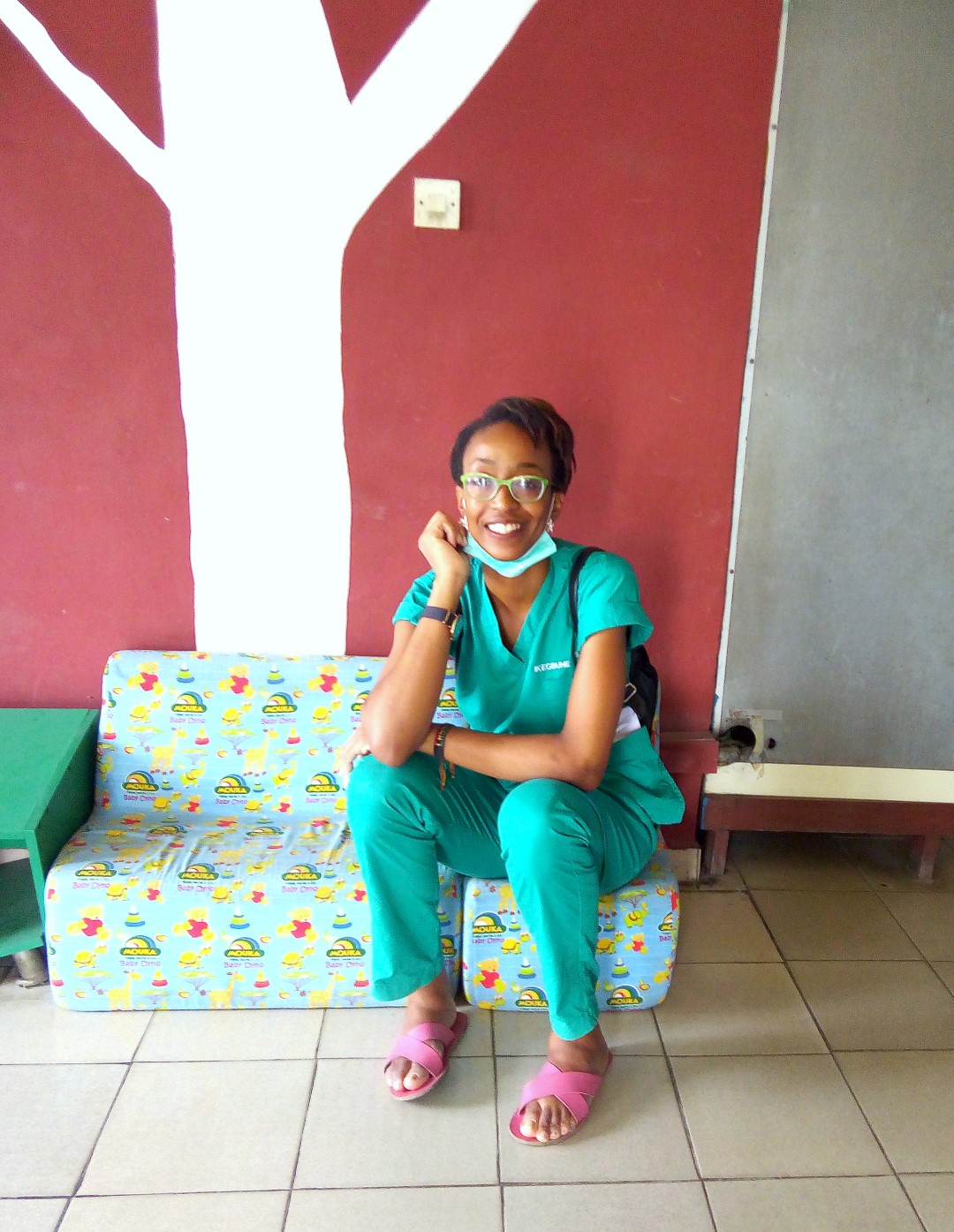 Med doctor Cassandra Ikegbune at the oncology ward in LUTH