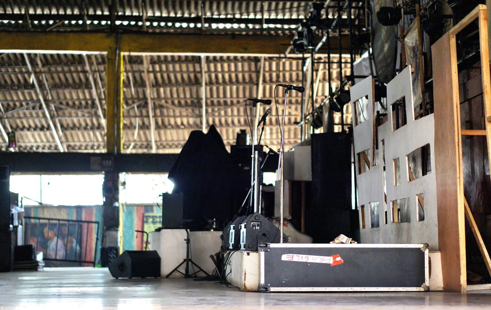 The stage at Fela's shrine in Ikeja