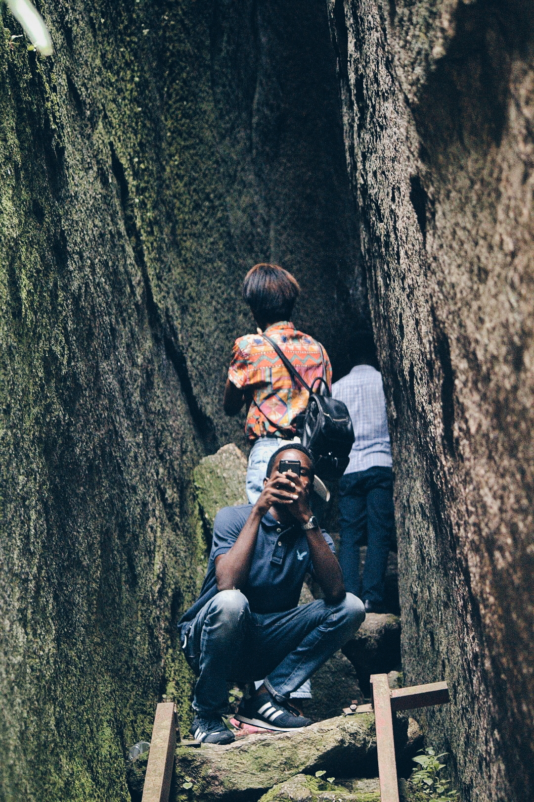 Blogger Cassie Daves at  the olumo rock, places to visit in abeokuta