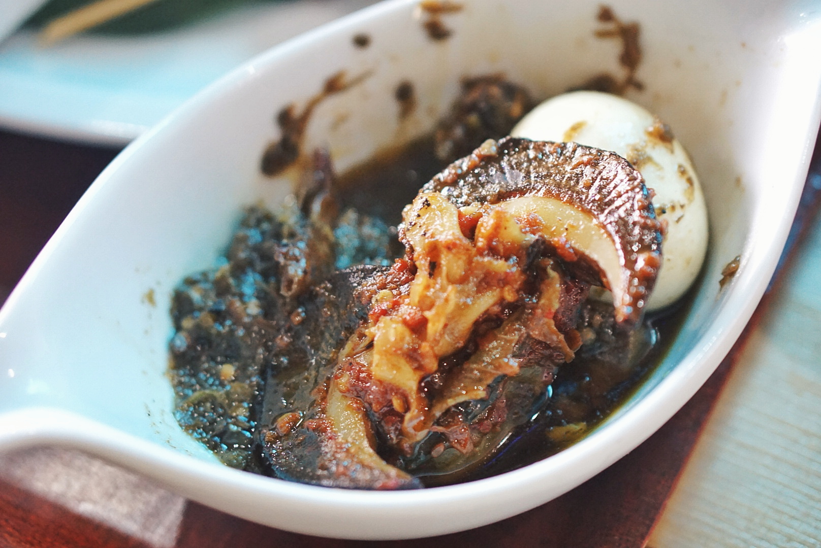 snail in ofada sauce