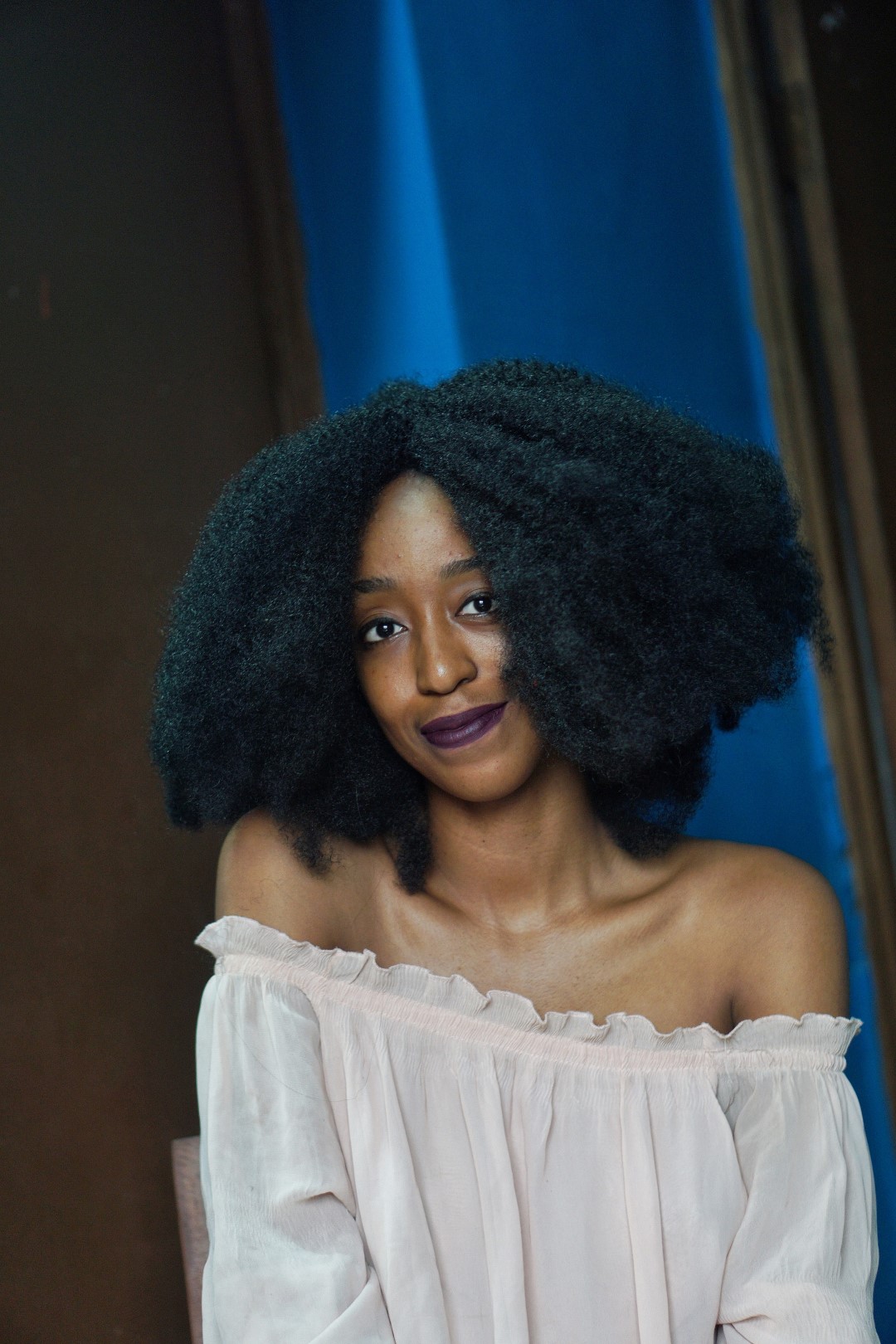 Nigerian blogger cassie daves in budget friendly dark lipstick limecrime