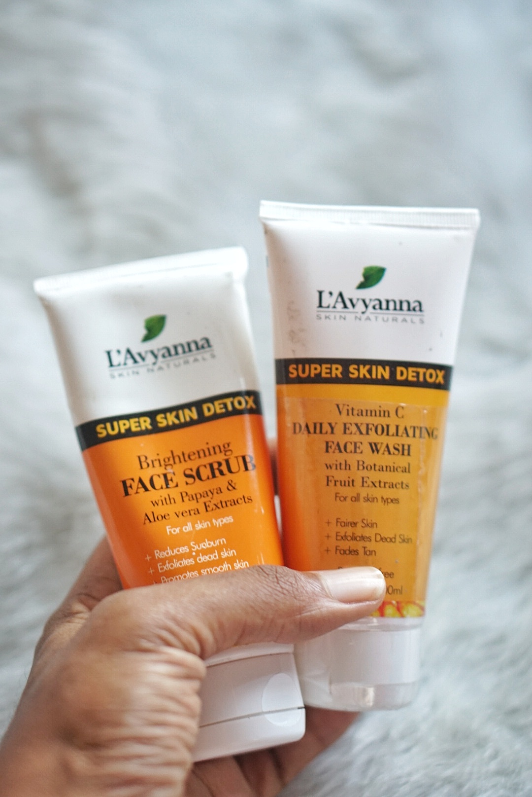 lavyanna skin naturals face scrub and face wash
