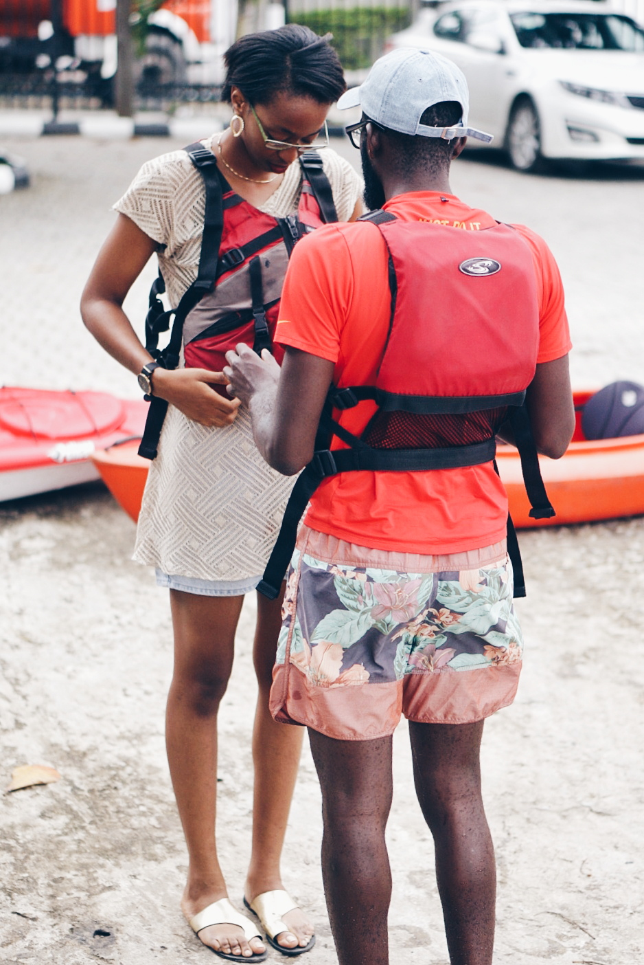 Cassie daves kayaking in Lagos - things to do in lagos