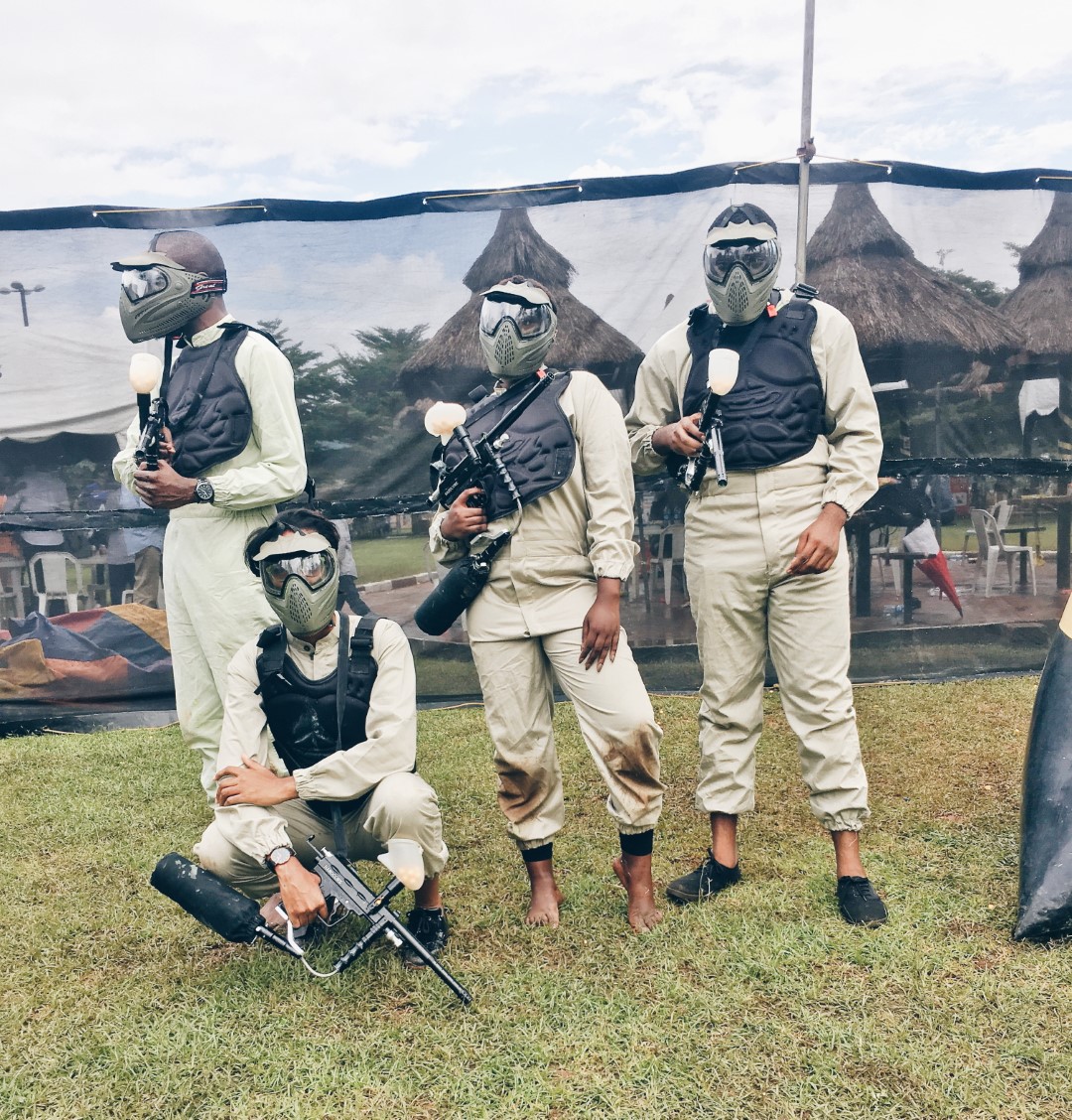 Cassie Daves paintballing things to do in lagos