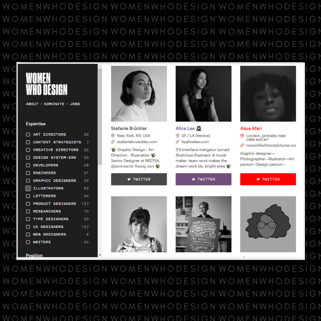 women who design site