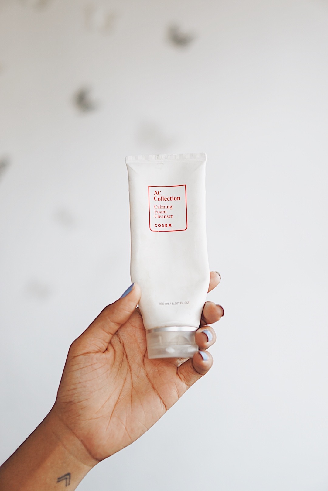 Tube of the cosrx calming foam cleanser