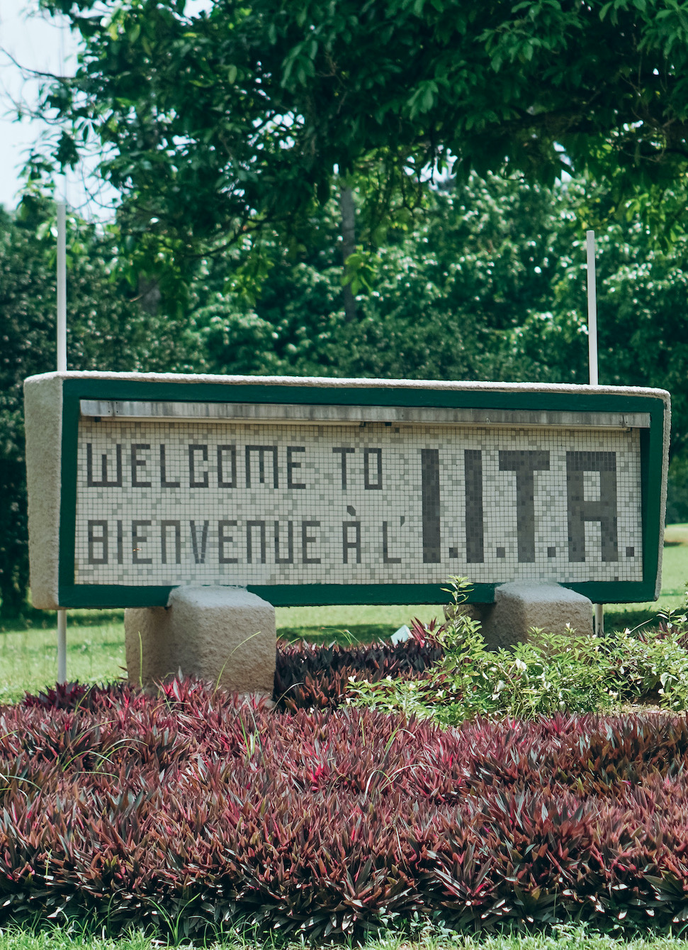 IITA Ibadan welcome sign